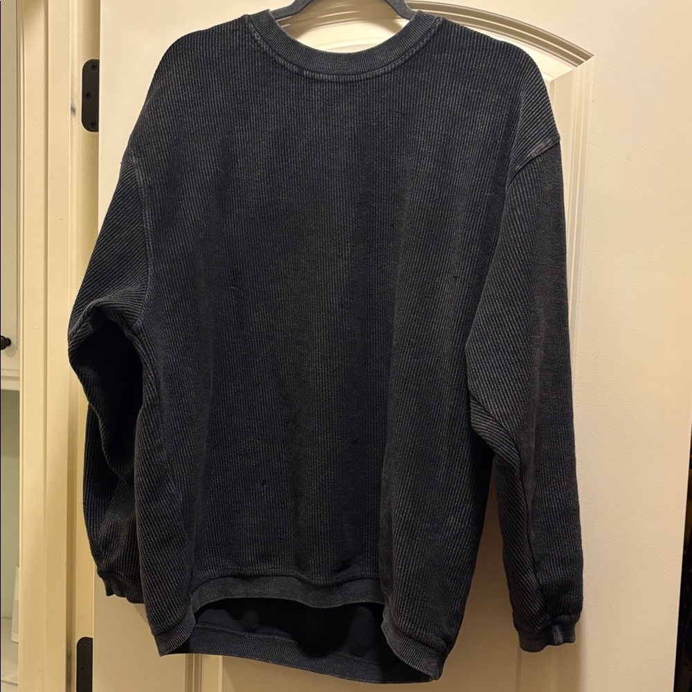 Moon Ryder Black Mineral Acid Wash 100% Cotton Pull Over Crew Sweatshirt